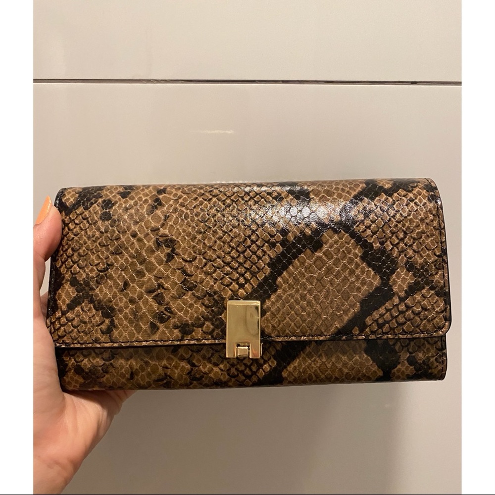 Nine West Snakeskin Clutch/Wallet